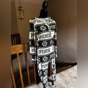 Pink Victoria Secret Pajama Onesie